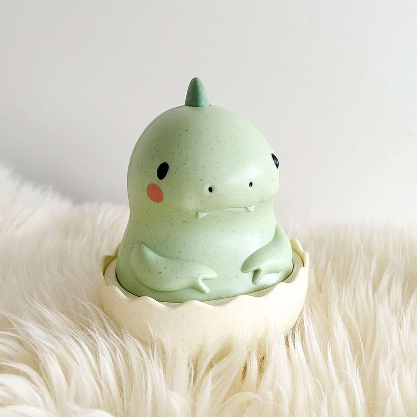 Tiger Tribe: Roly Poly - Dino - Wobbling Tummy Time Toy, Soothing Sensory Play, Gentle Tinkling Sound, Eco Bioplastic, Baby-Infant-Toddler 3mos - 2yrs