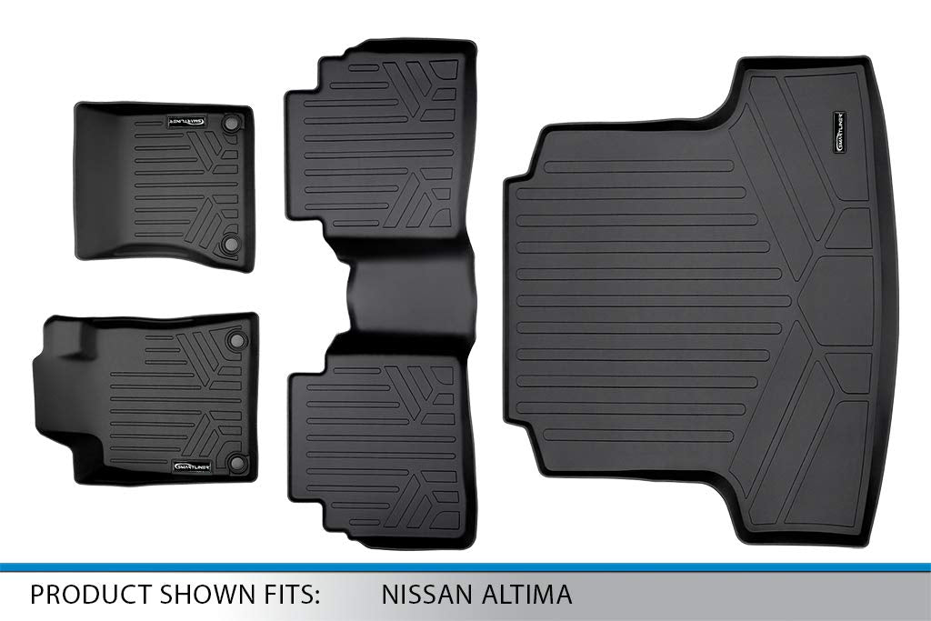 SMARTLINER Custom Fit Floor Mats 2 Rows and Cargo Liner Trunk Set Compatible with 2019-2025 Nissan Altima