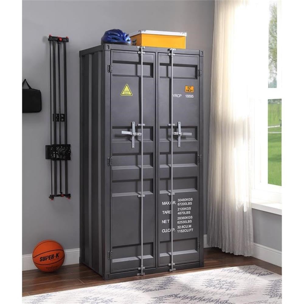 Acme Cargo Wardrobe (Double Door) in Gunmetal