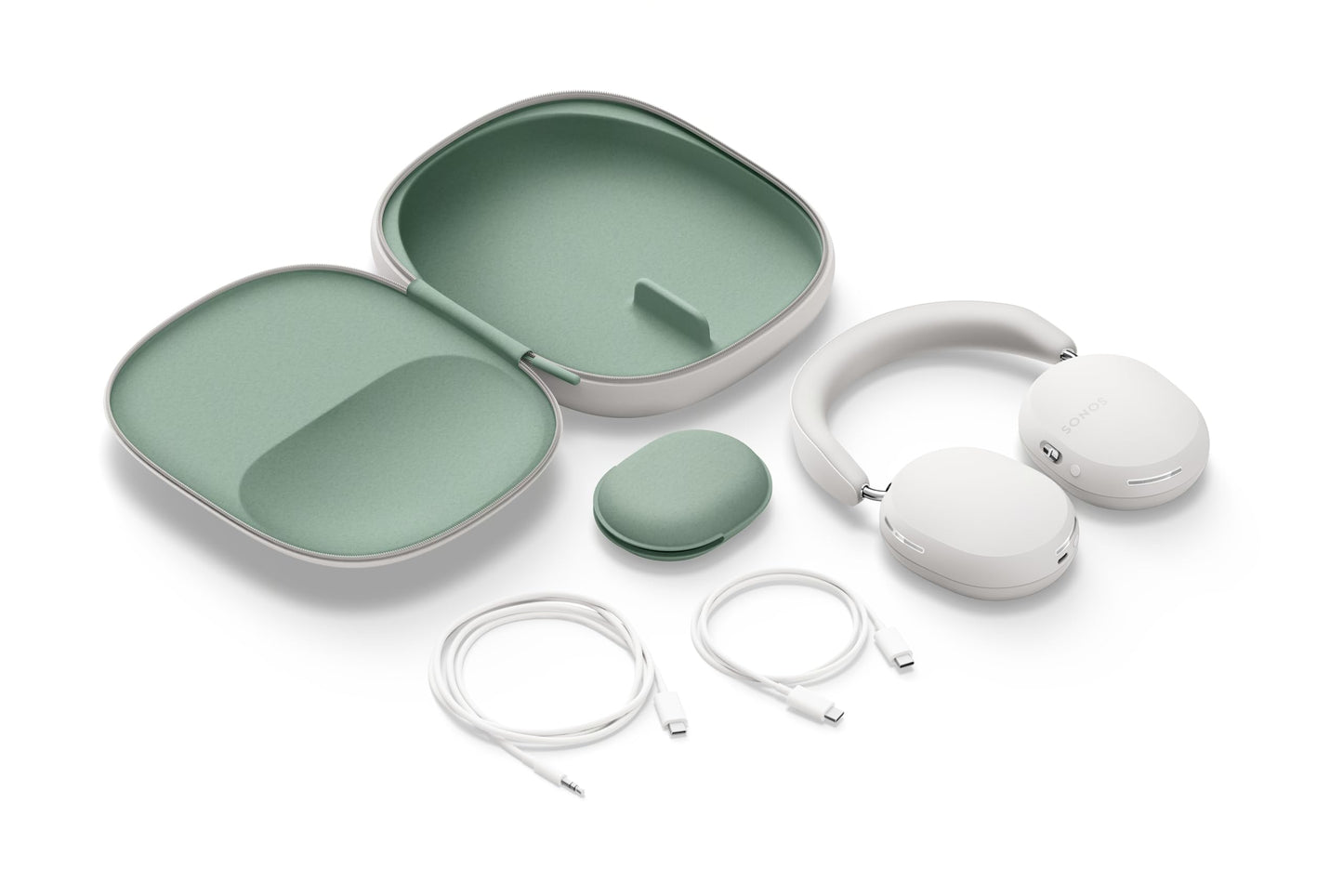 Sonos Ace | Noise Cancelling Wireless Over-Ear Headphones with Bluetooth, 30-Hour Battery Life, Spatial Audio, Dolby Atmos, Dynamic Head Tracking - White (Pack of 2)