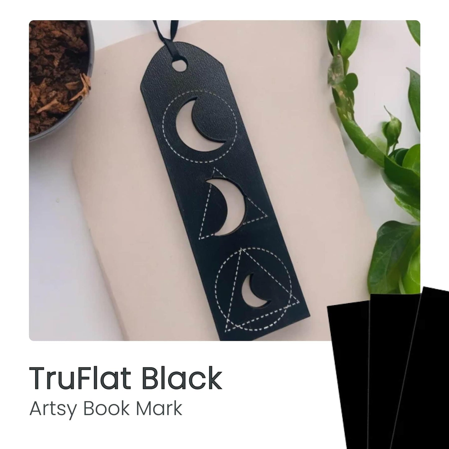 TruFlat 1/8" Pre-Finished Plywood Essentials Pack 12"x19" – 24 Sheets MDF Core Flat Wood Boards for Laser Cutting, Engraving – 6 White, 6 Black, 6 Linen, 6 Paint – Smooth Double-Sided Finish