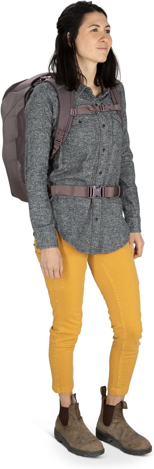 Osprey Sojourn Porter 30L Travel Backpack - Carry-On Compliant Luggage with StraightJacket Compression and Padded Laptop Sleeve - Durable Pack for International or Urban Travel, Brindle Brown