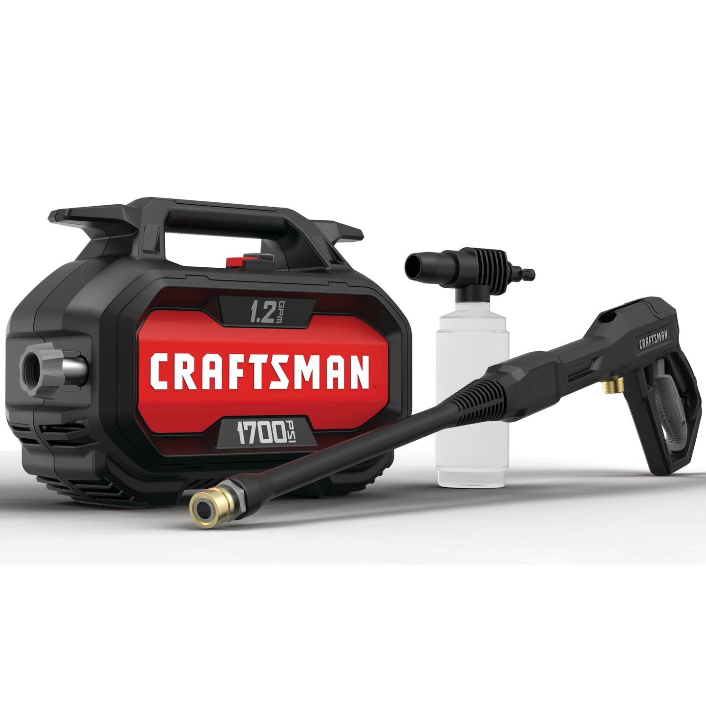 CRAFTSMAN 1700-PSI 1.2-GPM Electric Pressure Washer and 100 ft Flexon Garden Hose Bundle