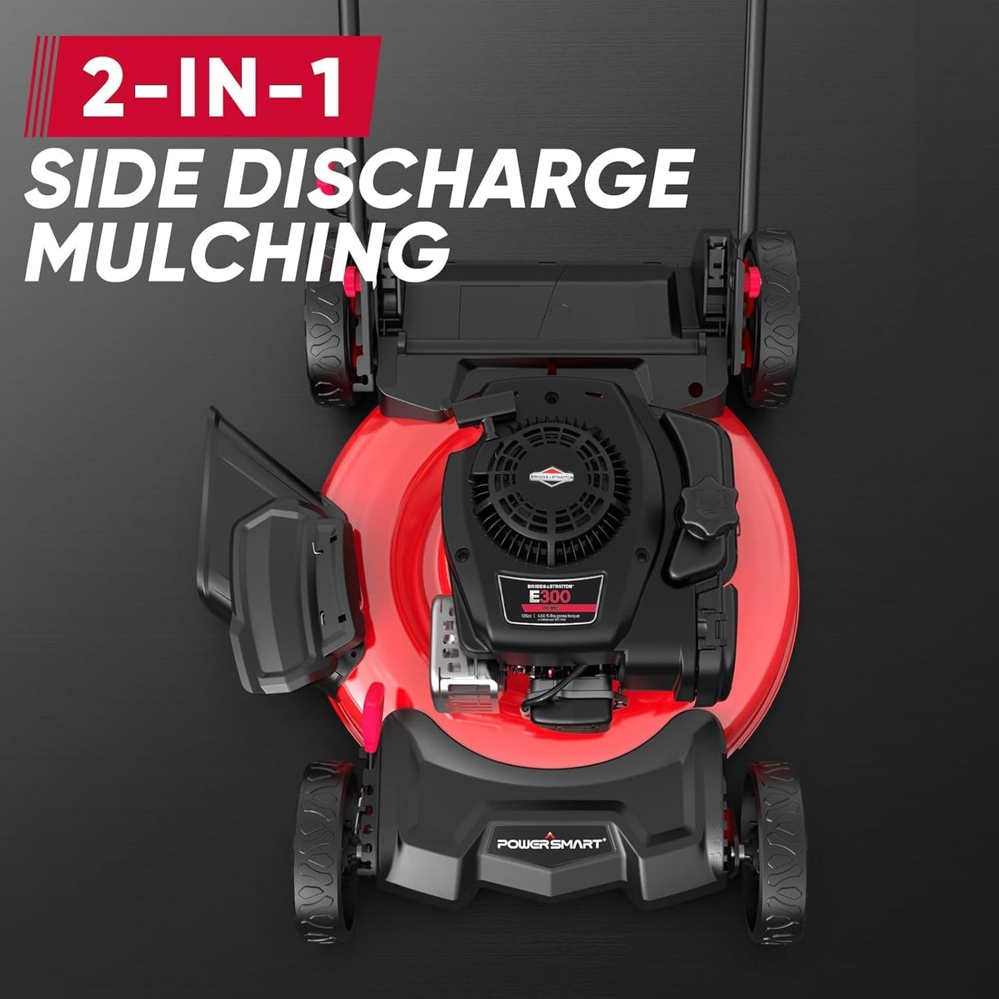 PowerSmart 21" Push Lawn Mower with B&S 125cc Engine - Lightweight & Easy Assembly