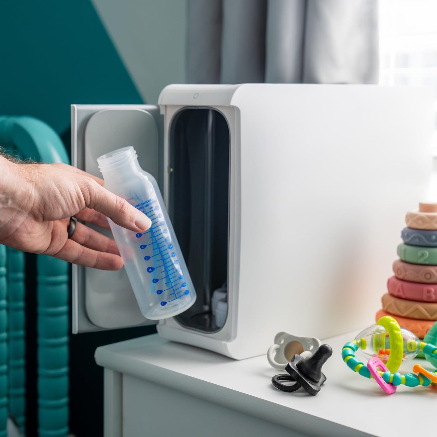PhoneSoap XL (HomeSoap) UV Llight Sanitizer | 360° UV Sanitizing Box & Charger | Large Capacity | Sanitizes Tablets, Baby Bottles, Remotes, Toys & More (White)