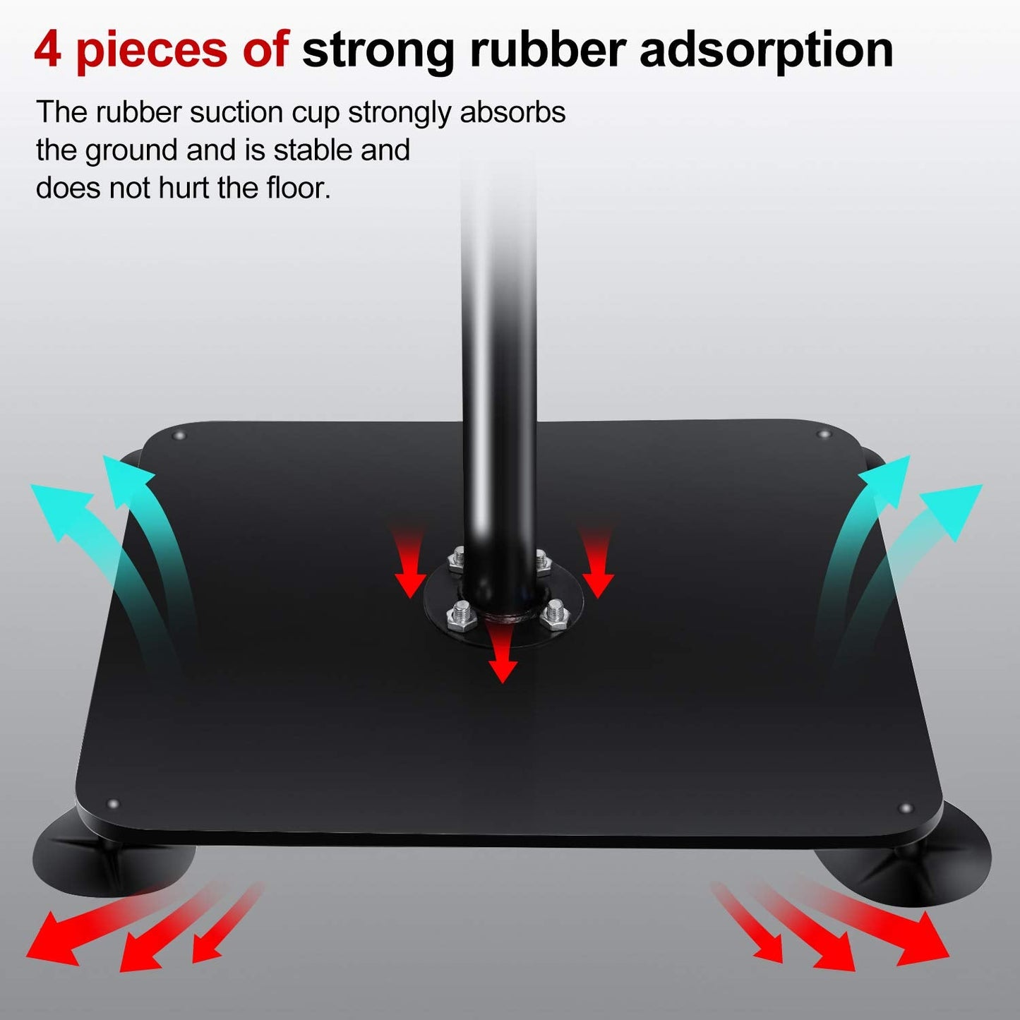 INNOLIFE Boxing Spinning Bar Heavy Duty Punching Speed Reflex Skills Training Free Standing Adjustable Height from 54"-71"