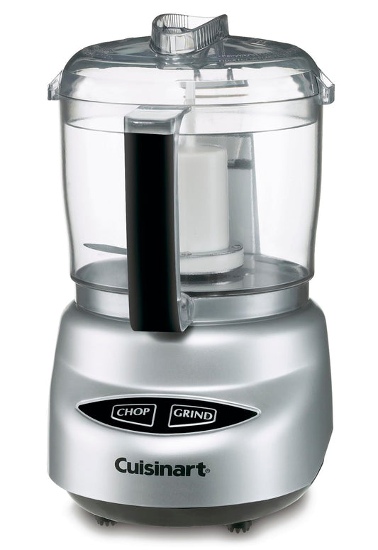 Cuisinart Mini-Prep Plus Food Processor, 24-Ounce Mini Food Processor to Chop Herbs, Vegetables, and Hard Cheese, 24-Ounce Work Bowl, Reversible Stainless Steel Blade, DLC-2ABC, Brushed Chrome/Nickel