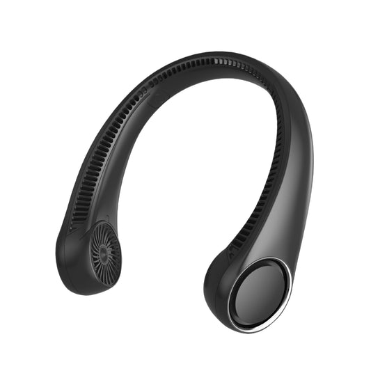 Portable Neck Fan, Hands Free Bladeless, 360° Cooling Personal Fan,Wearable Quiet Fan for Outdoor Indoor, Birthday Gifts for Men Women Mom Dad, 4000mAh Battery USB Rechargeable, 3-Speeds(Black)