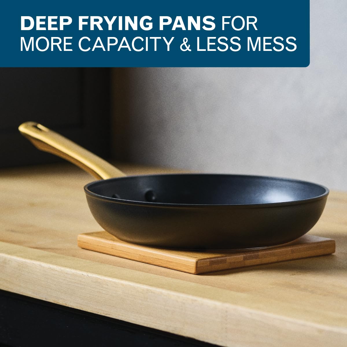 Farberware Forged Induction Ceramic Nonstick Pots and Pans Set with Lids and Kitchen Cooking Tools - Dishwasher Safe, Suitable for All Stovetops, 12 Piece Cookware Set - Black and Gold