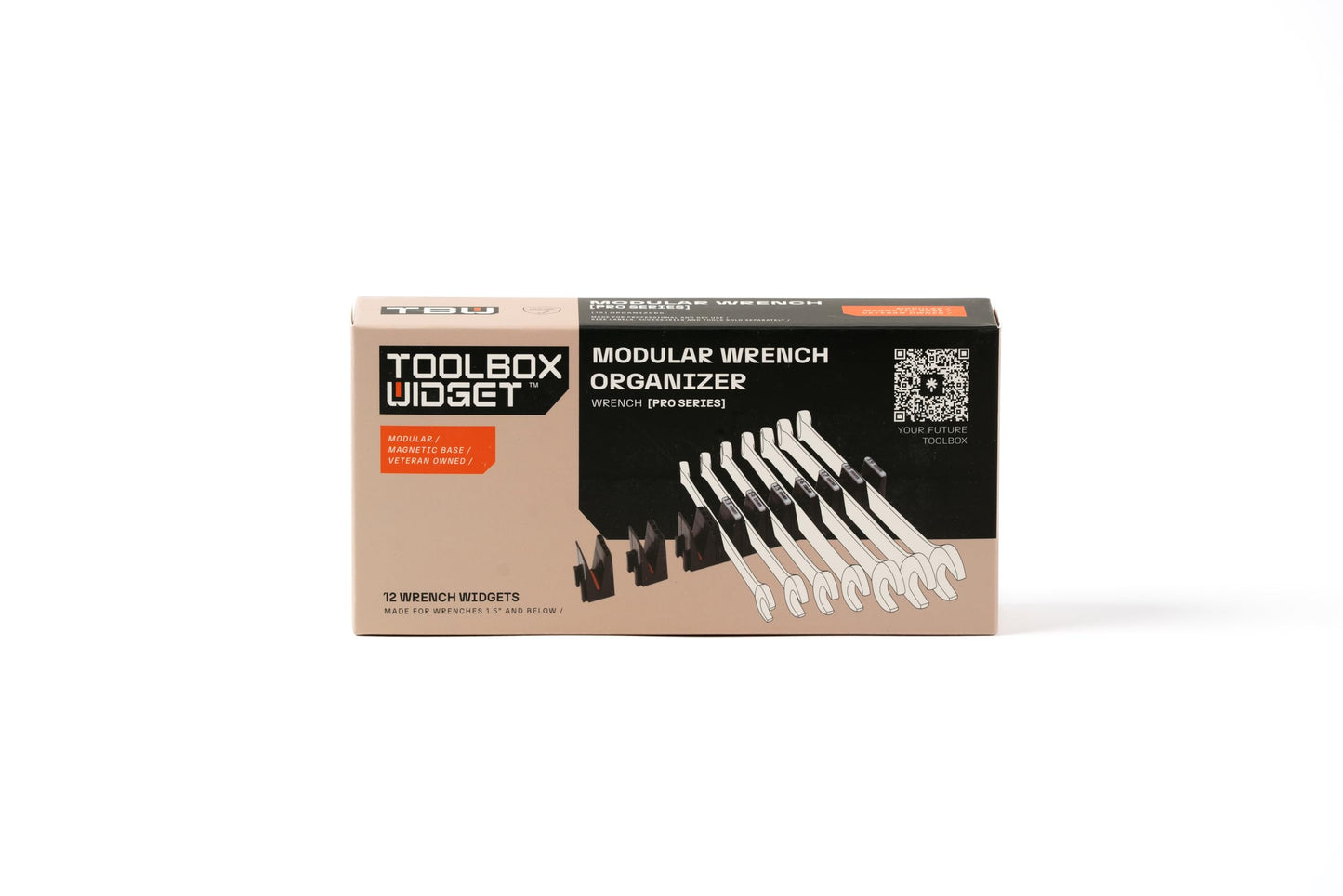 ToolBox Widget Wrench Organizer Pro Series 4.0 – Magnetic Wrench Holders for Tool Drawer – Modular Toolbox Organizer System – Tool Storage for Professional & DIY Mechanics - 1 Pack, 12 Holders