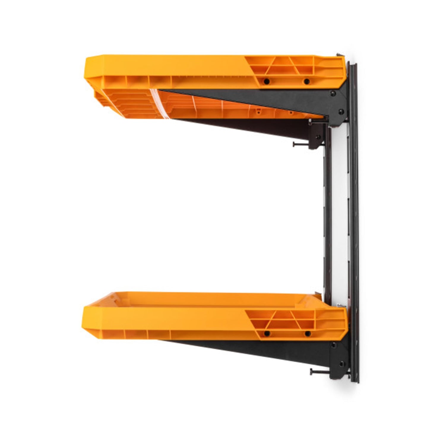 ToughBuilt 2-Shelf Storage, Wall Mounted Garage Organizer Shelves, StackTech System