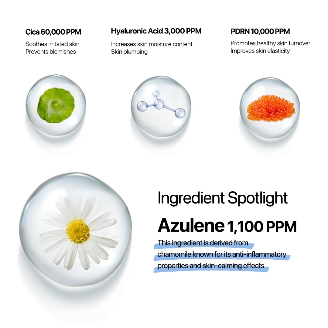 Le Nubele Azulene-Cica Soother Mask Serum 50ml | Korean Skincare for Sensitive Skin, Hydration & Barrier Care