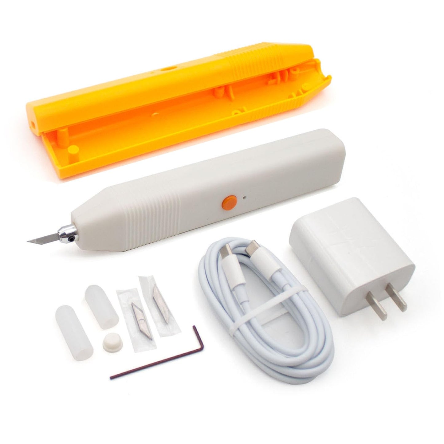 iDili DIY Ultrasonic Cutting Knife 35kHz - Handheld Cutter with 5 Replaceable Blades for 3D Prints (Resin/PLA), Wood, Plastic, PCB, Acrylic - Plug-and-Play Precision Tool for DIY Crafts & Prototyping