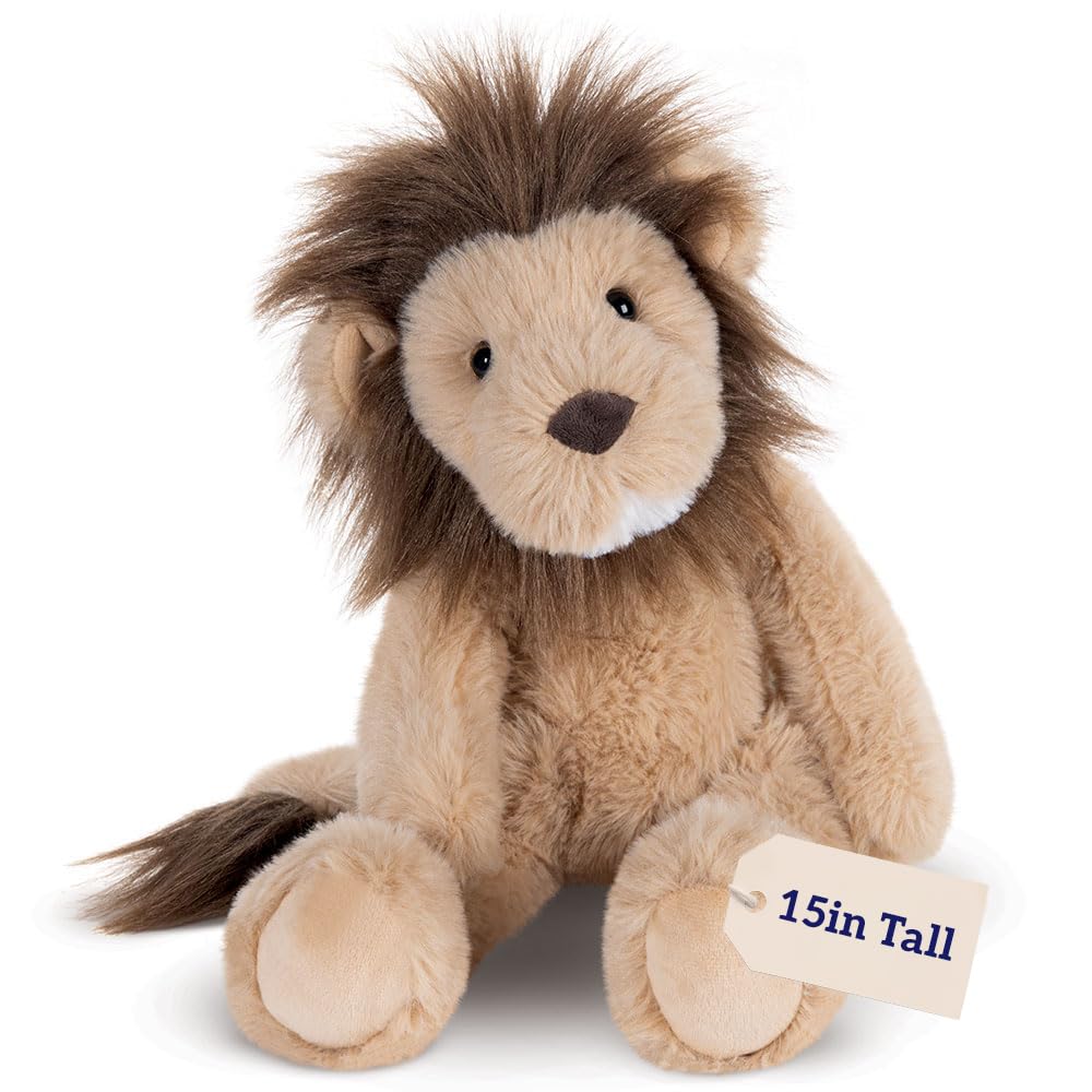 Vermont Teddy Bear Plush Cute Stuffed Animal – Soft Small Lion Plush Teddy Bear Toy for Kids, Girls, Boys & Baby Gifts – Designed in USA, Eco-Friendly Stitch Stuffed Animal with Bear Hospital Care