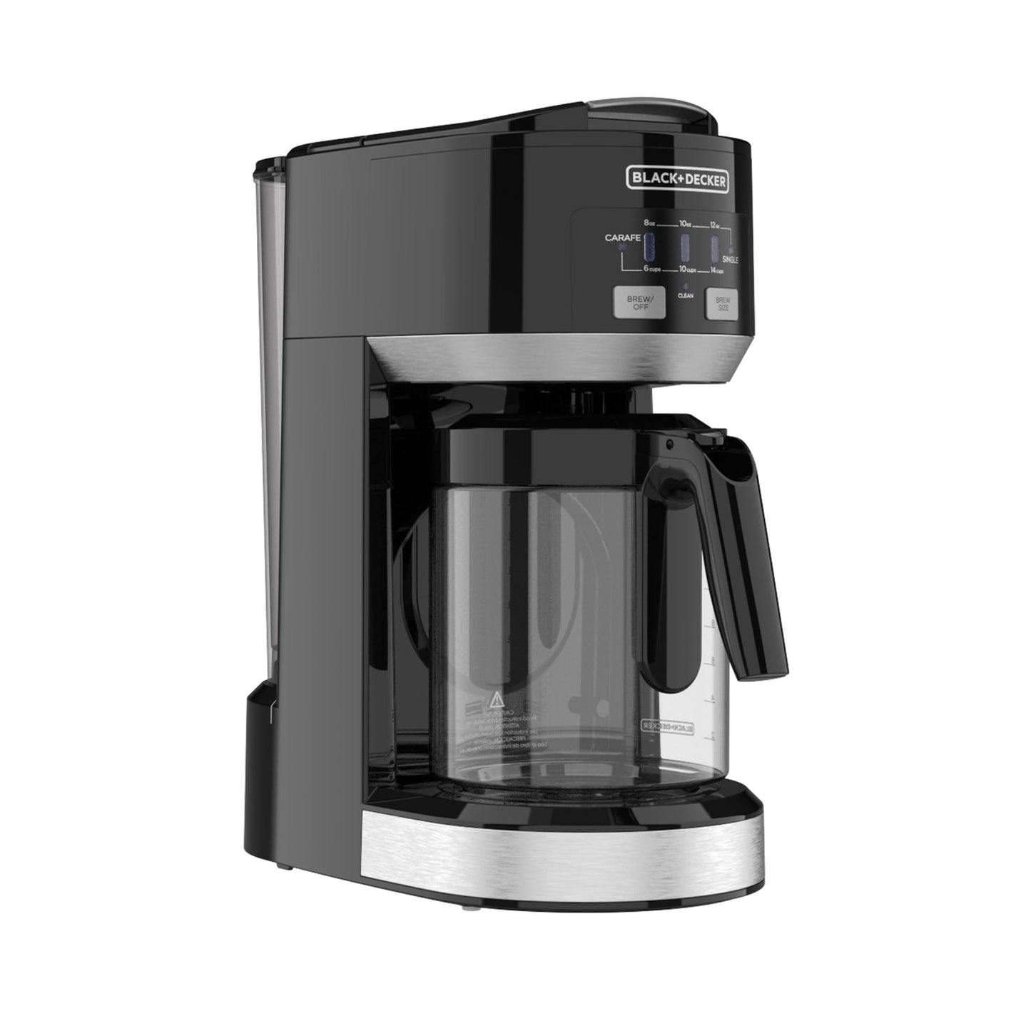 Black+Decker Dual Brew 14-Cup Carafe Single Serve Coffee Maker with Auto-Clean Function, Compact Design, K-Cup & Reusable Ground Filter Compatible with 70 oz. Water Reservoir & Fast Brew Technology
