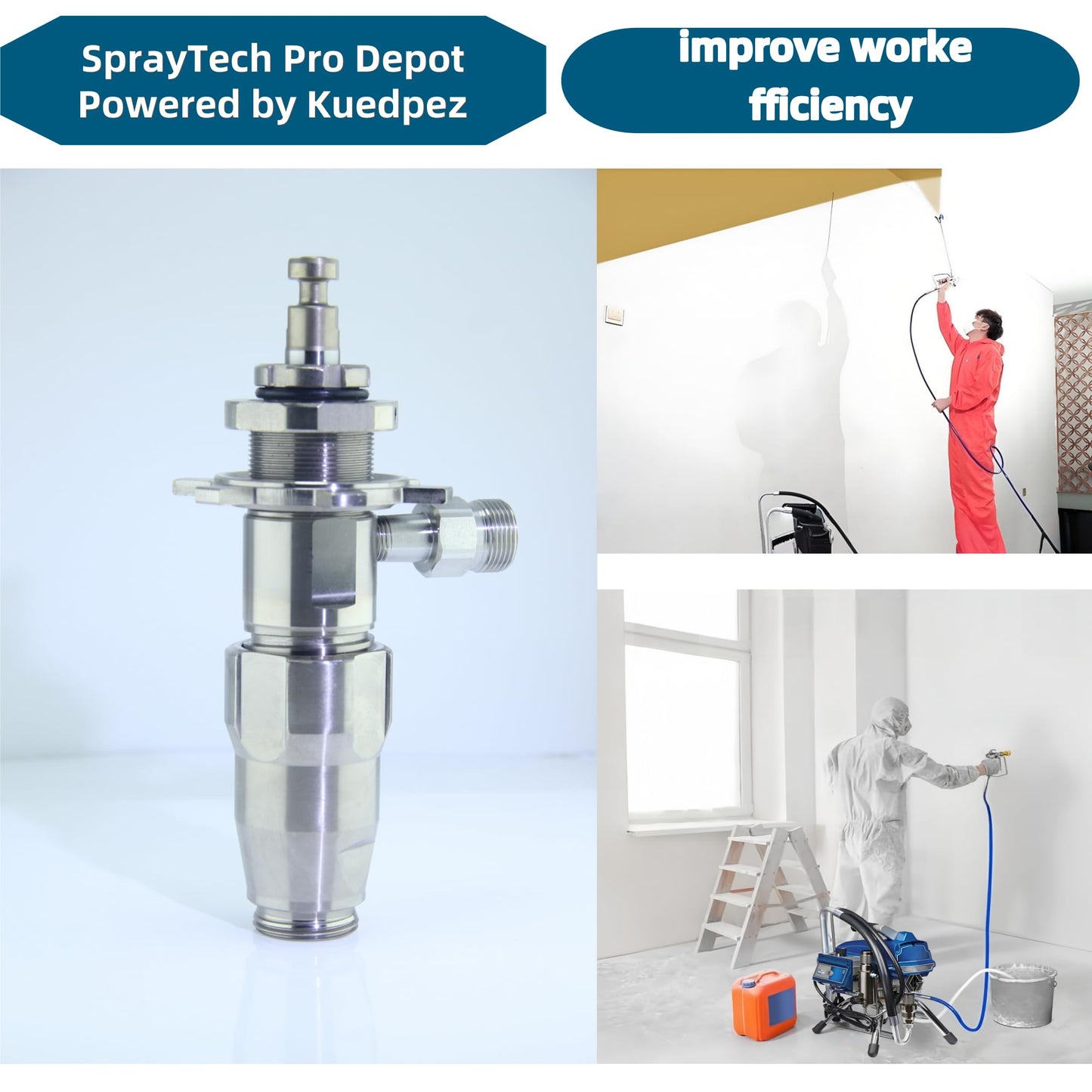 17C487 17C721 Airless Spray Pump Sprayer Accessories Compatible with Graco 210 PC ES 230 PC Pro 390 PC Pro 395 PC Pro 490 PC Pro 495 PC Pro 595 PC Pro Airlessp Paint Sprayers Replace 17C487 Pump