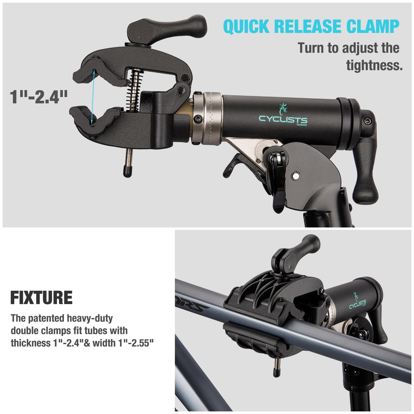 cyclists Bike Repair Stand (Max 110lbs) - eBike Stand for Workstand Maintenance - E Bike Repair Stand Bicycle Shop Home Mechanics, Hand-Cranked Lifting (Mechanical Lift)