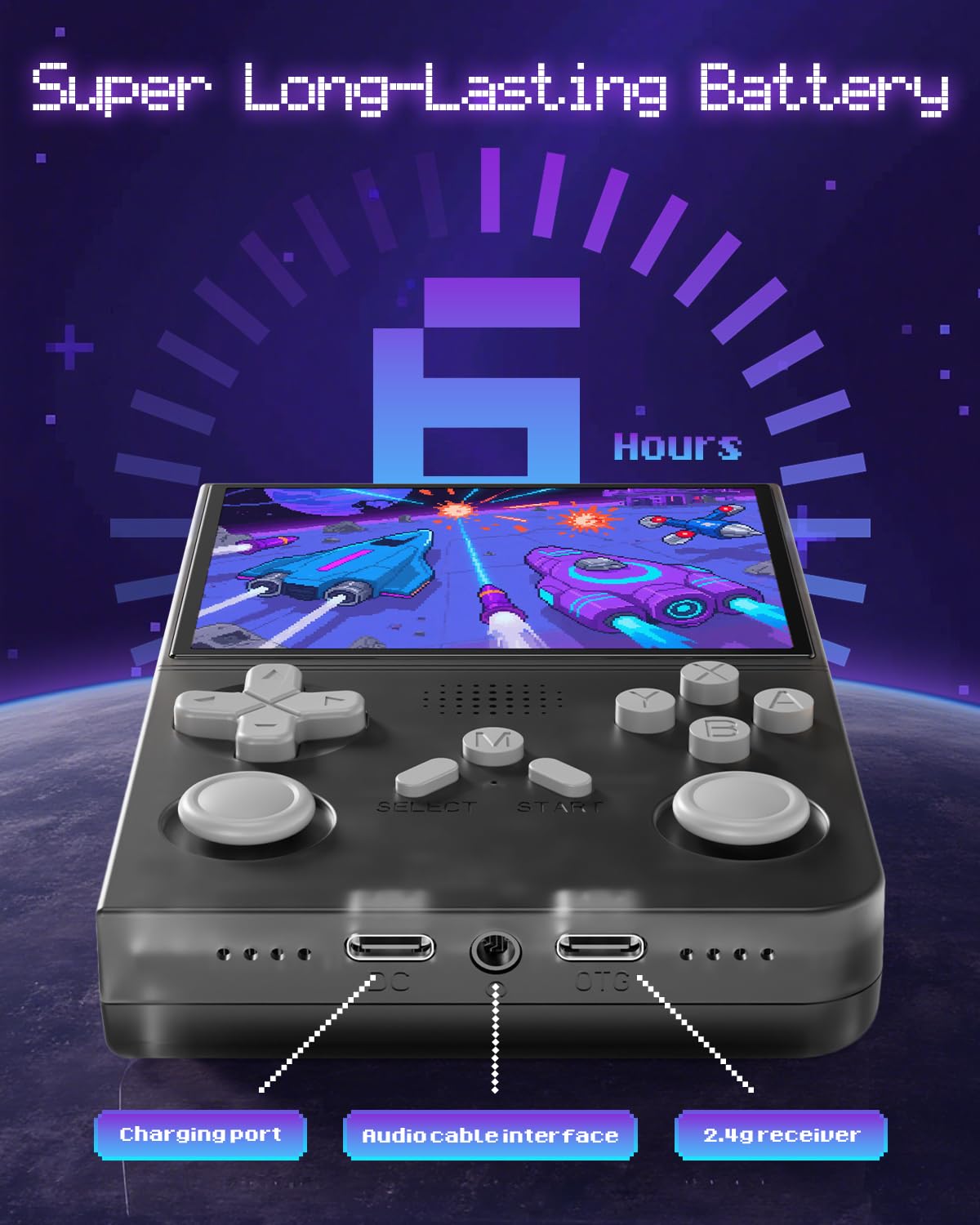 R40 Handheld Game Console – Retro Gaming Console with Built-in 128G TF Card, 20000+ Games | Portable Retro Game Console, Handheld Emulator for Mini/Pocket/Portable Gaming, Handheld Video Games
