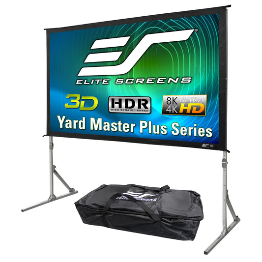 Elite Screens Yard Master Plus, 100-INCH 16:9, 8K 4K Ultra HD 3D Ready Indoor/Outdoor Portable Home Movie Theater Projector Screen, Front Projection - OMS100H2PLUS | US Based Company 2-YEAR WARRANTY