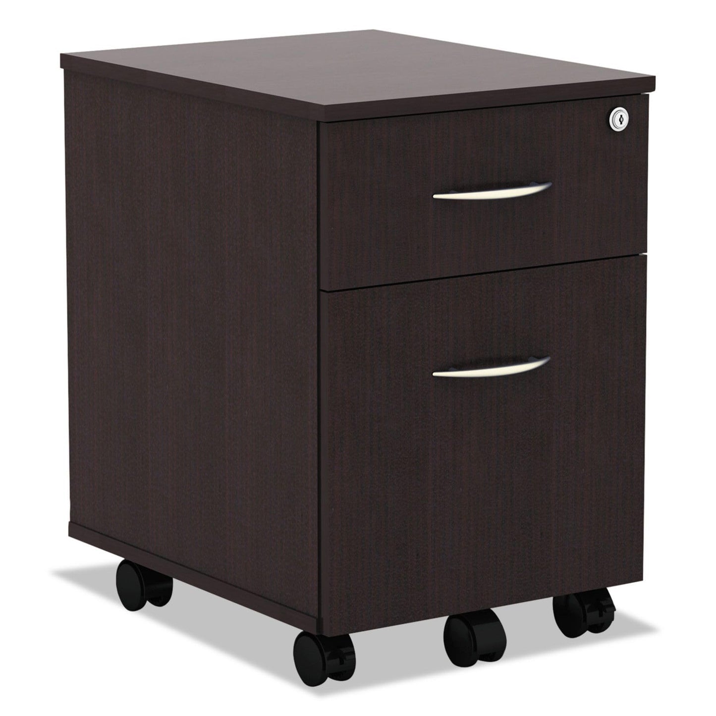 Alera ALE Valencia Series Mobile B/F Pedestal, 15 7/8w x 19 1/8d x 22 7/8h, Espresso
