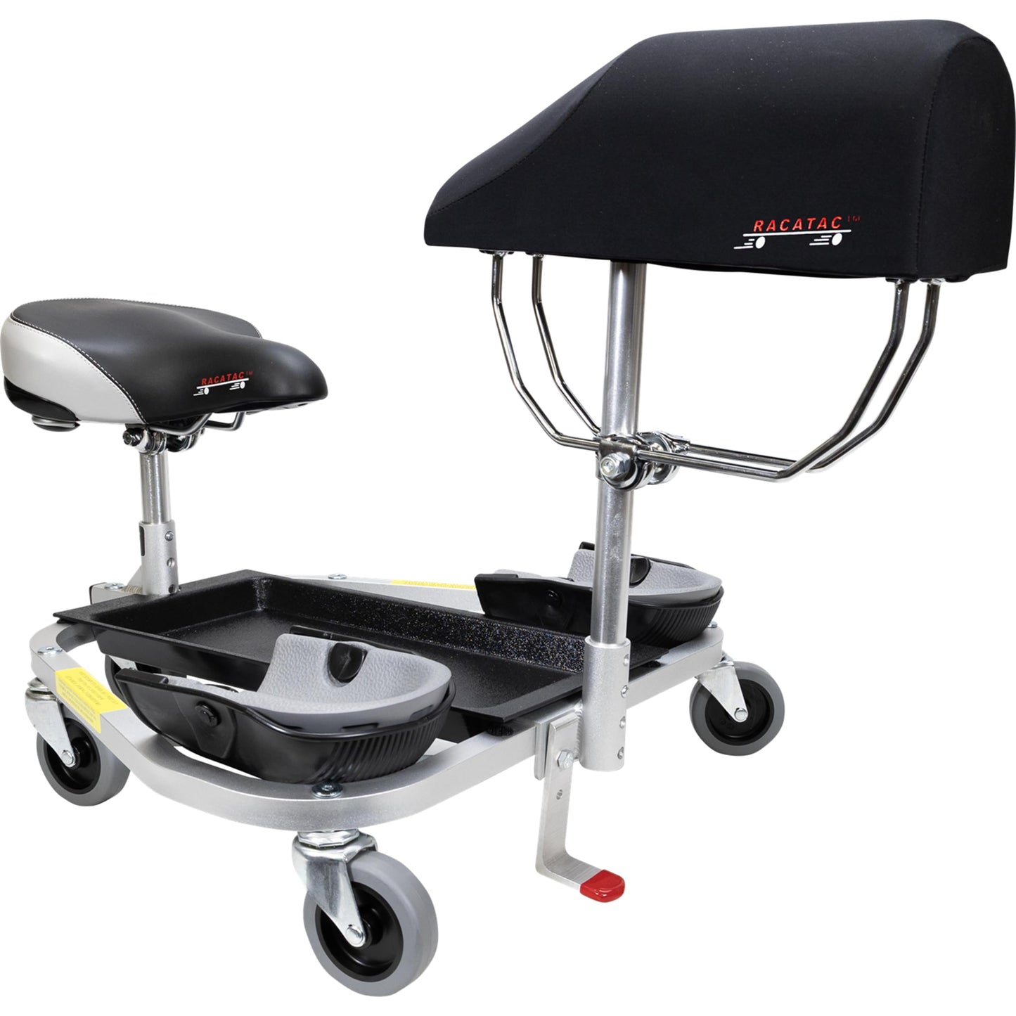 Racatac Kneeling/Sitting Creeper, 3 Inch Casters, Chest Support, Knee Pads, Made in The USA, 01RAC3CS