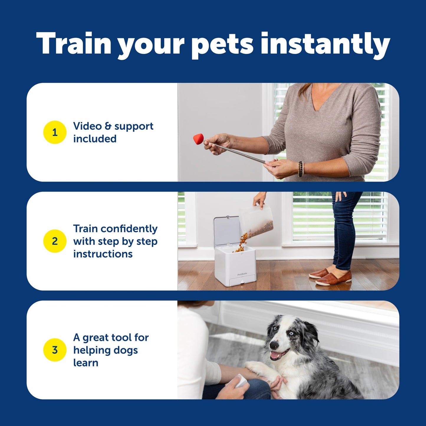 PetSafe Teach & Treat Remote Reward Trainer - Positive Reinforcement Trainer - Reward-Based Dog Training Tool - Lightweight - Battery Operated - Portable Pet Training Device