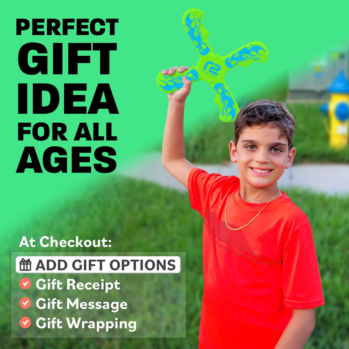 Soft Foam Boomerang - Beach Toys For Boys & Girls - Outdoor Flying Toys for Kids Ages 6 & Up - Fun Boys Toys Age 8-10 Summer Beach Toys For Kids Ages 8-12 Teens & Boy Birthday Gifts Idea For Kids