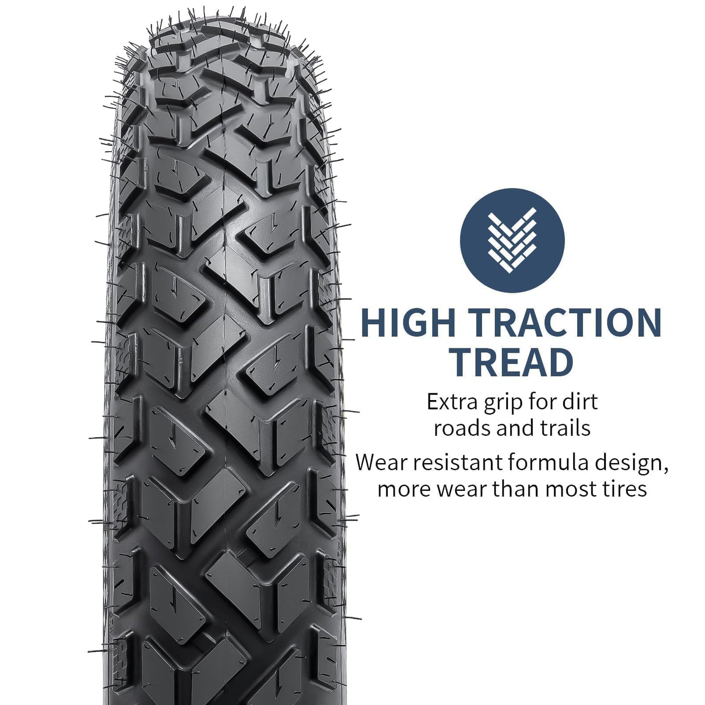 2-PCS 20" Heavy Duty Fat E-Bike Tires 20 x 4.0/102-406 and 2-PCS Bike Tubes 20x4.0 Scharder Valve Compatible with 20x4.0 E-Bike All-Terrain Directional Tread Bicycle Tires and Tubes (Y-021)