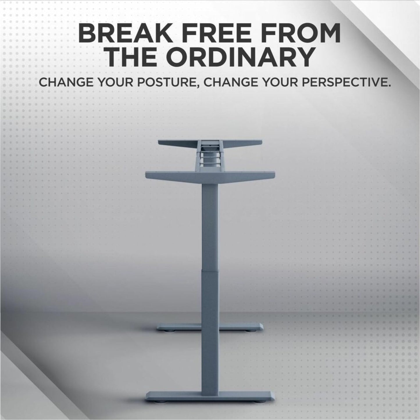 Rise Up Standing Desk Legs, Adjustable Standing Desk Frame Dual Motor w/Memory, Electric Frame Base Height Desktop Table, Sit Stand Electric Table Legs