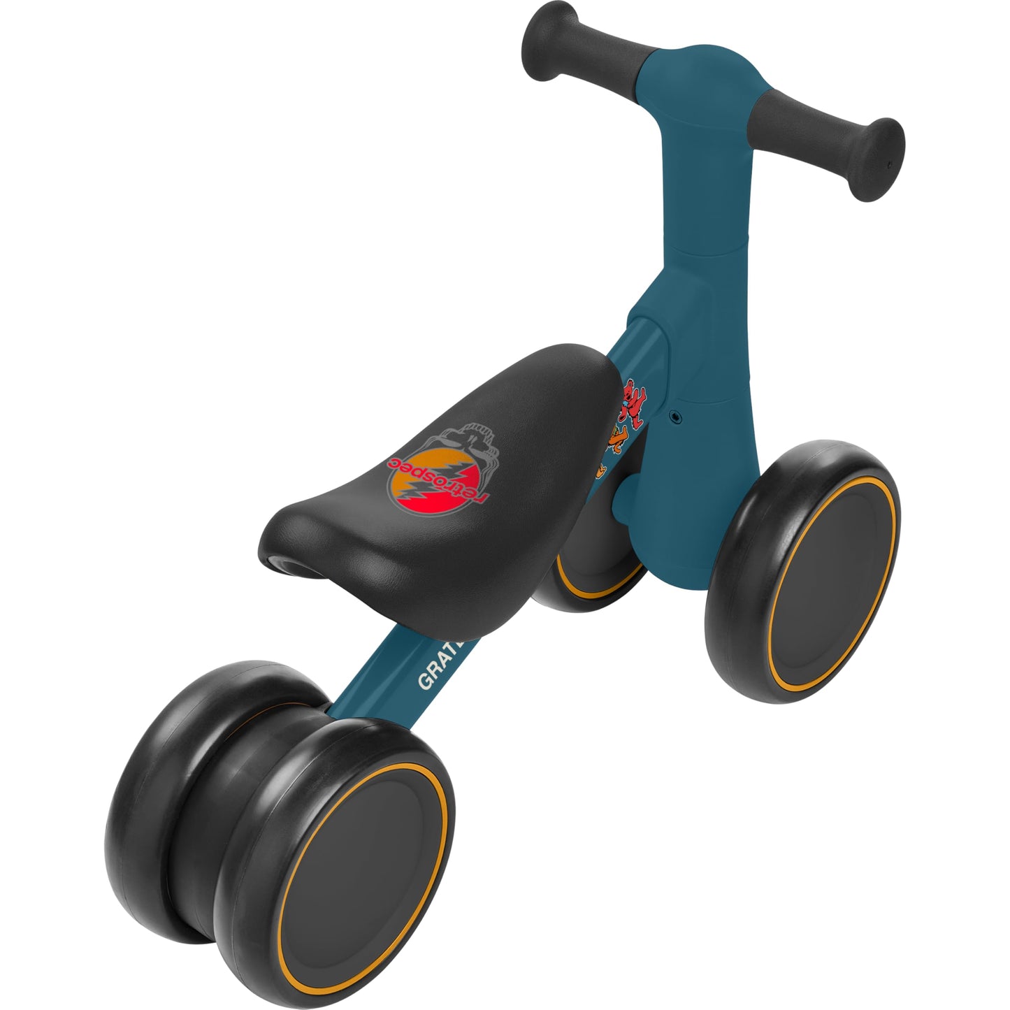 Retrospec Cricket 2 Baby Walker Balance Bike with 4 Wheels for Ages 12-24 Months - First Birthday Gift Toddler Bicycle Toy for 1 Year Old’s - Ride On Toys for Boys & Girls