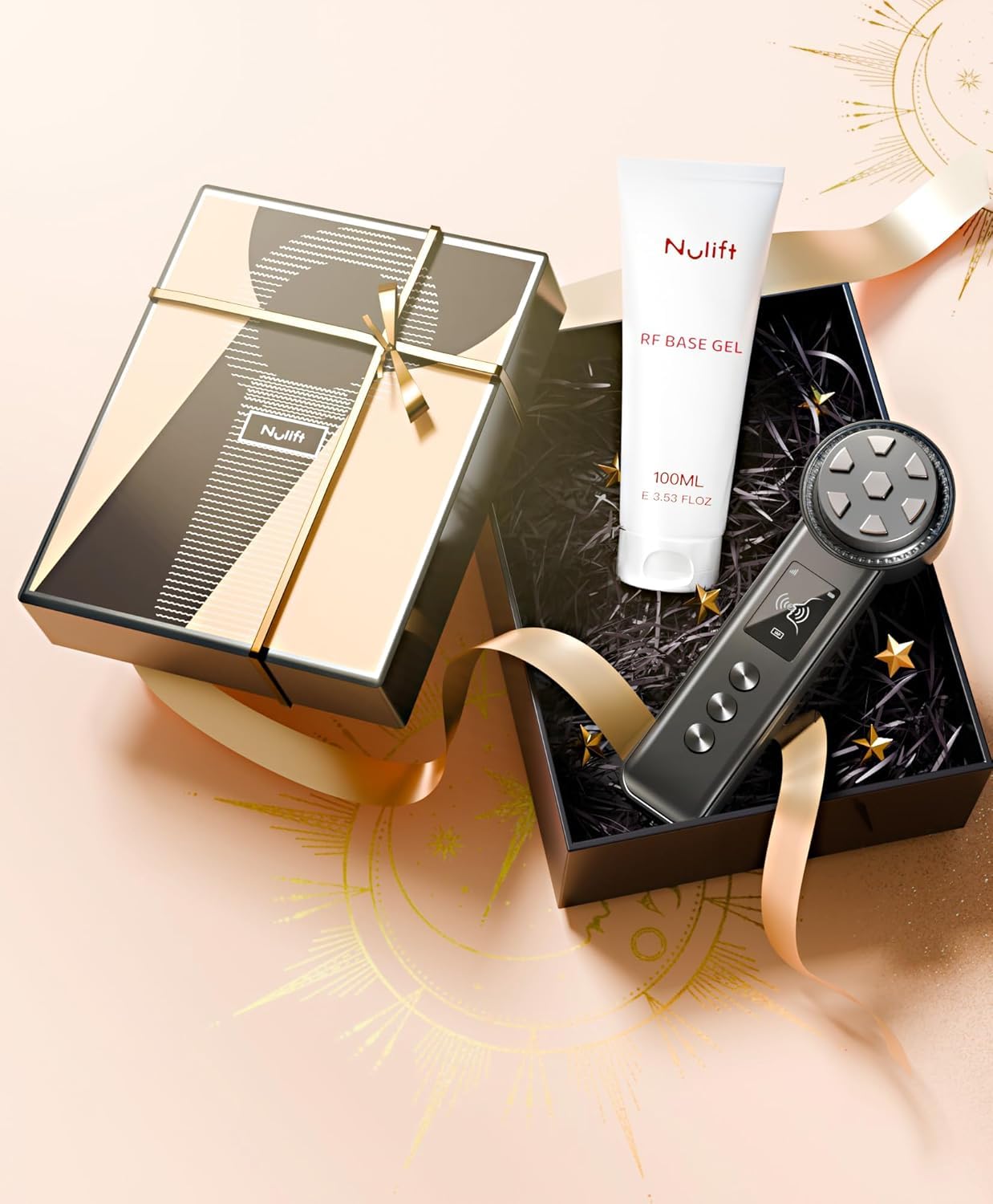 Skin Tightening Device | 6 in 1 Radio Frequency Skin Tightening Device | Professional Face Tightening | Lifting | Wrinkle Reducing | Depuff | Absorb | at Home RF Anti Aging Face Beauty Device