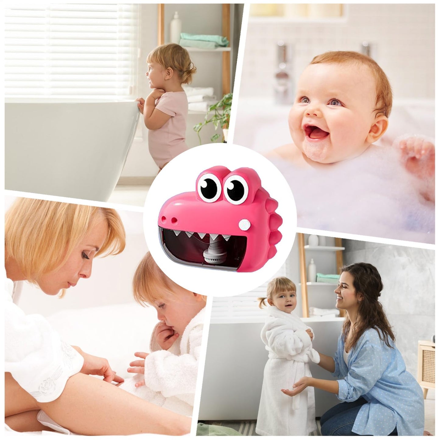 Bubble Machine for Bath Tub - Cute Frog Crocodile Bathing Toys for bathtimee | babyy Bathtub Bubble Machine Maker | Animal bathtimee Shower Toys for babyy Boy Girl