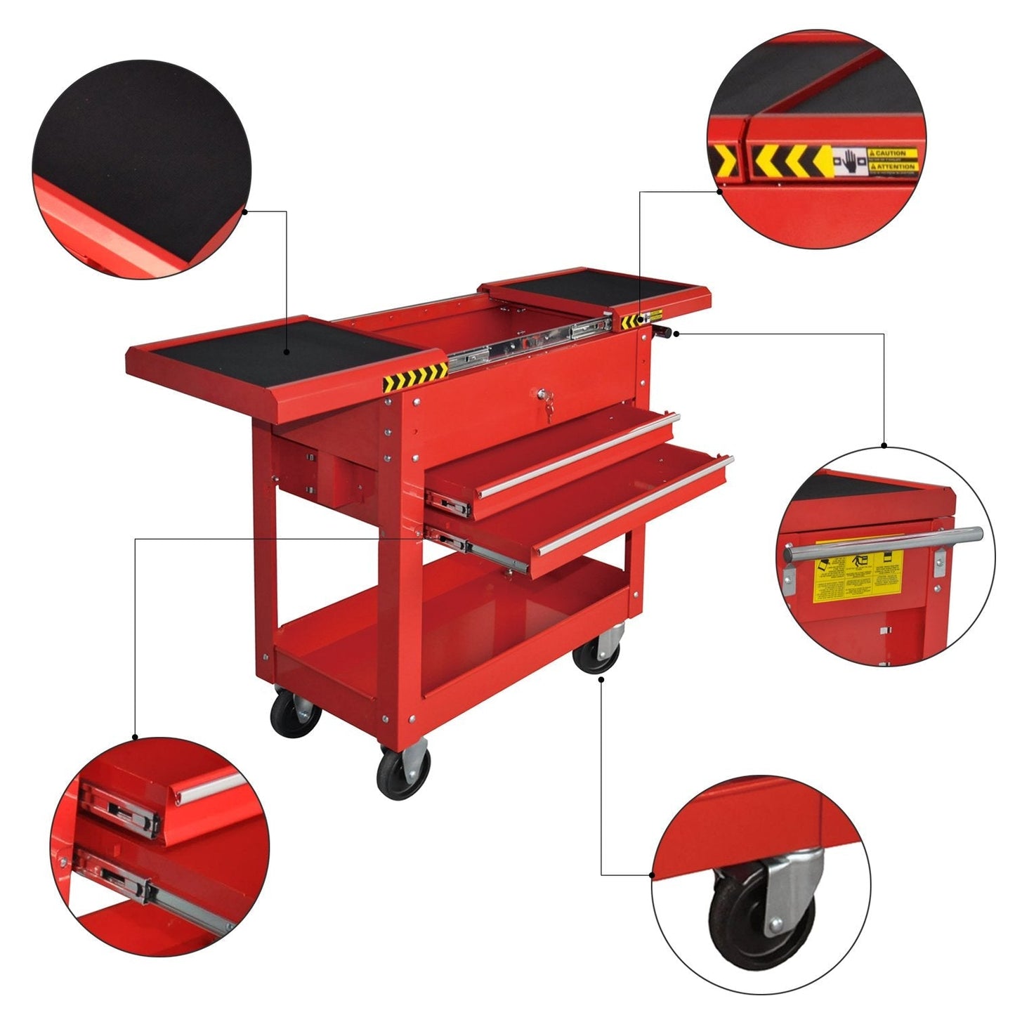 Pro-Lift M-0004 Tool Cart, 350 lbs Capacity, 1 Pack