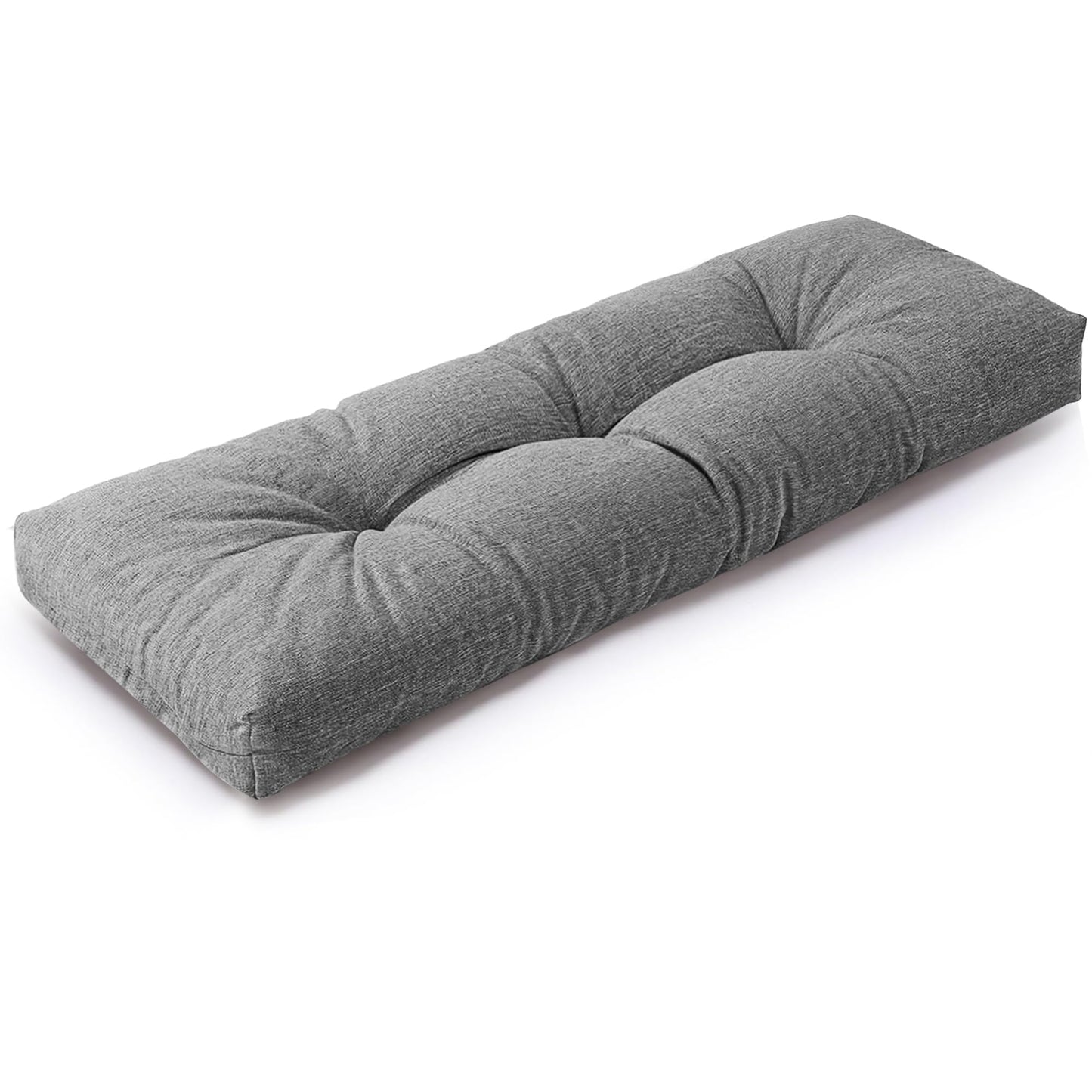 DANGHOOGY Indoor Bench Cushions, Tufted High-Density Foam Cushions for Indoor Furniture, Soft Bench Seat Cushion with Non-Slip Bottom, 36" X 14" X 4 (Grey)