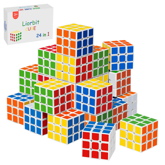 48 Pack Mini Puzzle Cubes Party Favors for Kids, 3x3 Mini Magic Cube Puzzle Prize Set for Kids School Rewards, 1.18inch Bulk Small Toys for Party, Birthday, Christmas Stocking