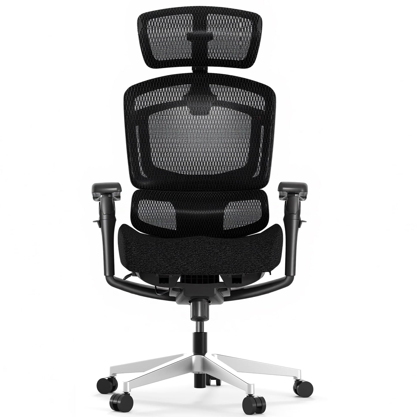 FLEXISPOT ErgoX-PRO Ergonomic Office Chair Black – Cloudtech Cushion, 5D Lumbar, 7D Armrests, 4D Headrest, 551LBS Capacity – Office, Gaming, Home