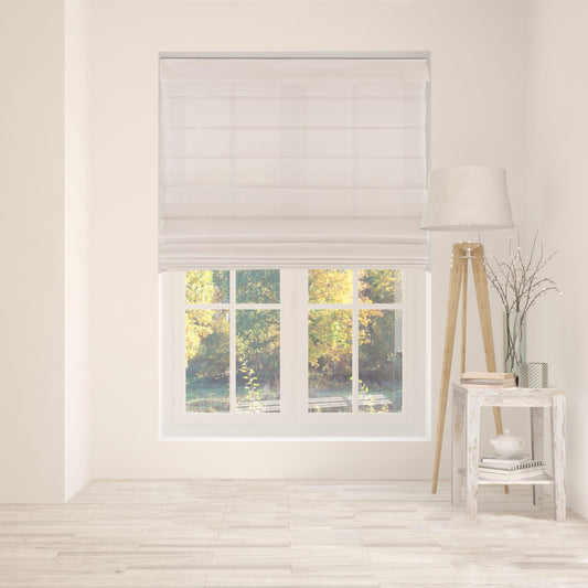 Arlo Blinds Cordless Fabric Roman Shades Light Filtering Window Blinds, Color: Pebble Beach, Size: 27.5" W x 60" H