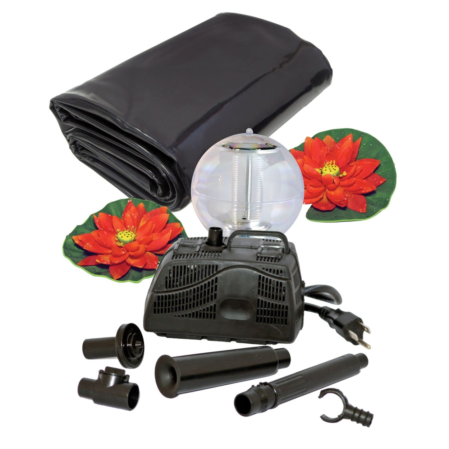 Koolatron Koolscapes 270 Gallon Pond Kit with Lighting, 270 Gallon with Sola, Black