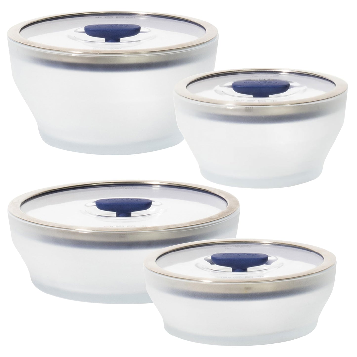 Anyday 8-Pc Microwave Cookware & Glass Food Storage Set with Glass Lids | Plastic-Free Containers | Stackable Airtight Steamer with Vented Lid for Microwave-Safe Reheating & Steaming Vegetables, Rice