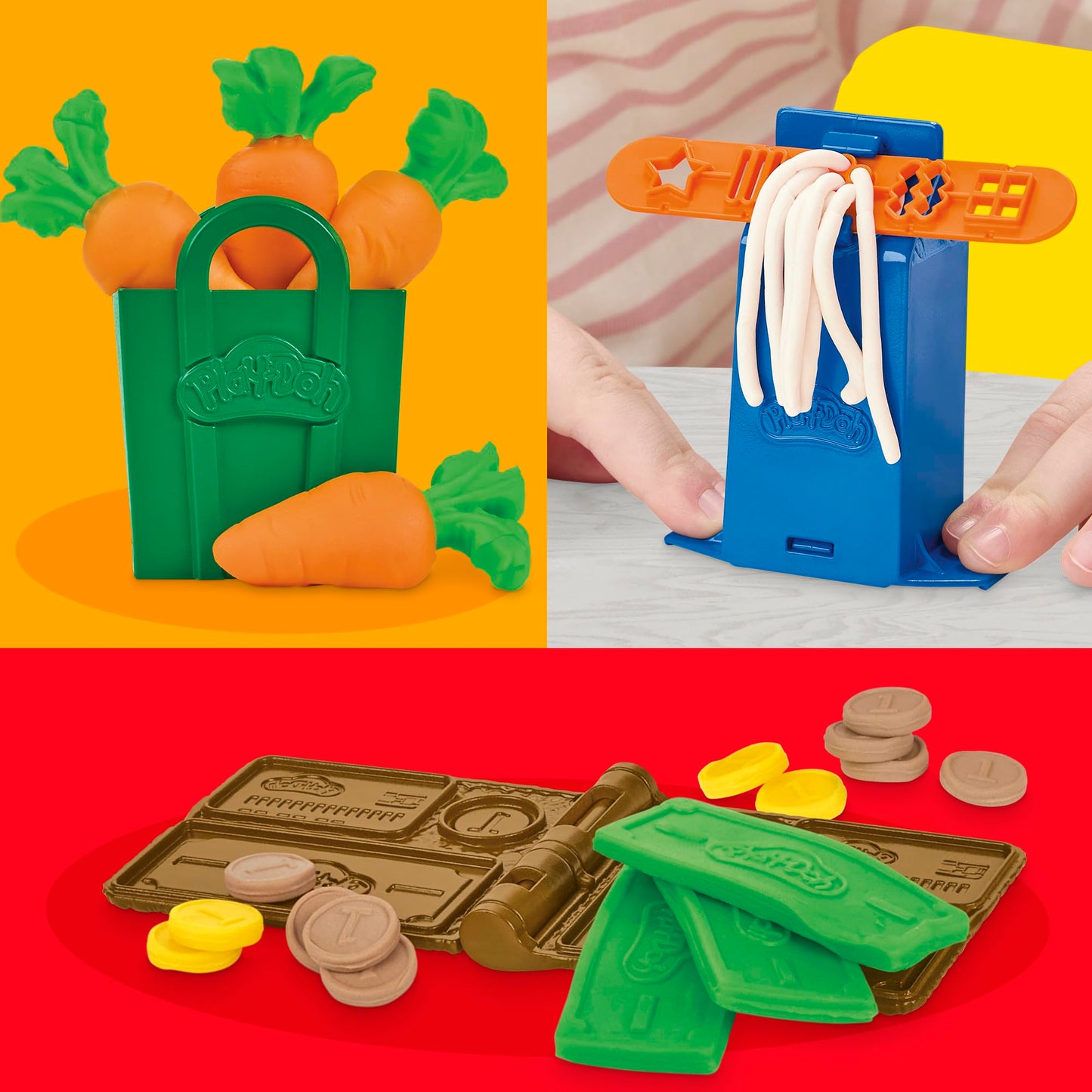 Play-Doh Cash Register Toy, 23 Play Food Accessories, Easter Gifts for Boys and Girls, Kids Arts & Crafts 3+ (Amazon Exclusive)