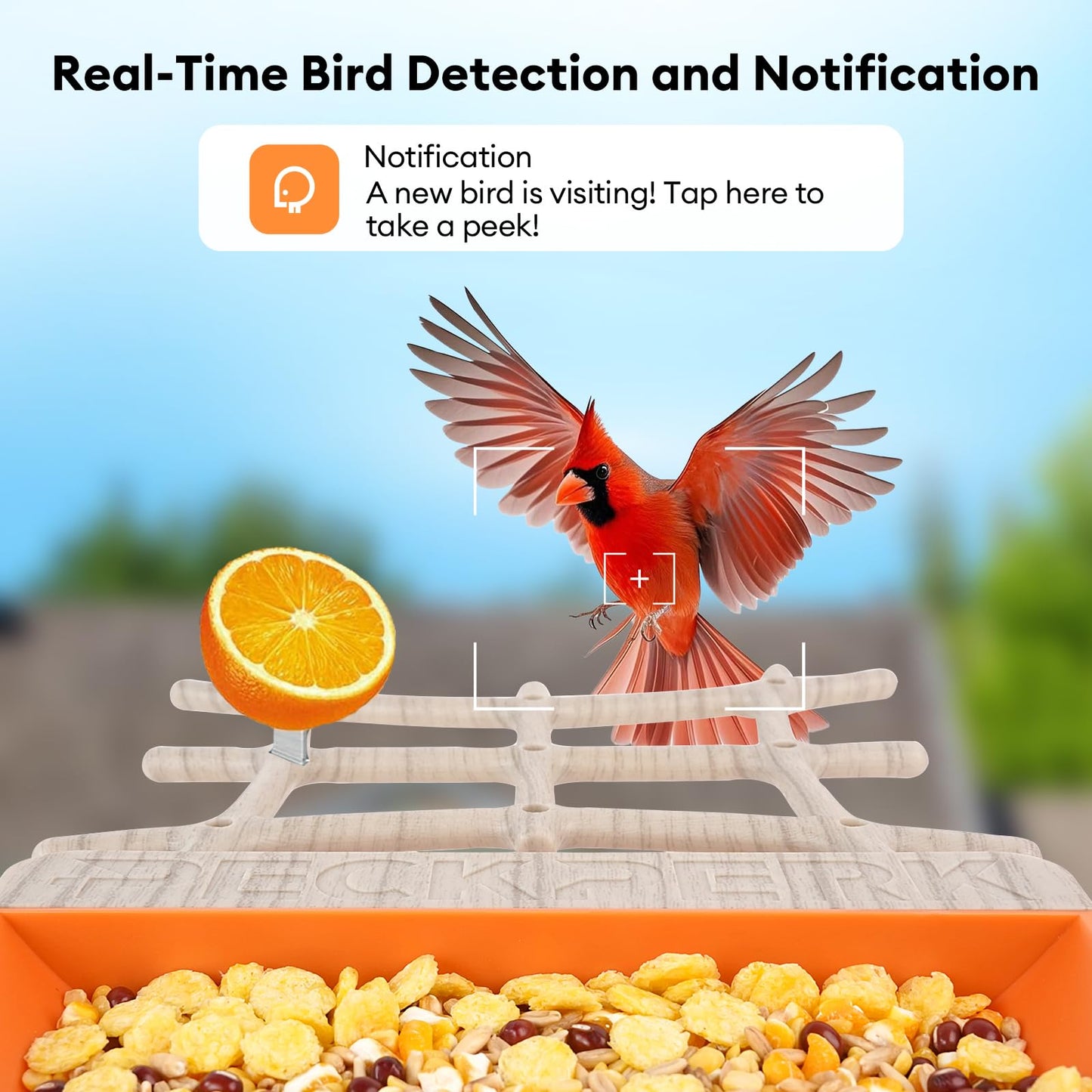 Bird Feeder with Camera Solar Powered, Smart Birds Feeder for Outside, AI Bird Identification Auto Capture Videos Pictures, 2K Live Feed Cam for Backyard, Ideal Gift for Birds Lover