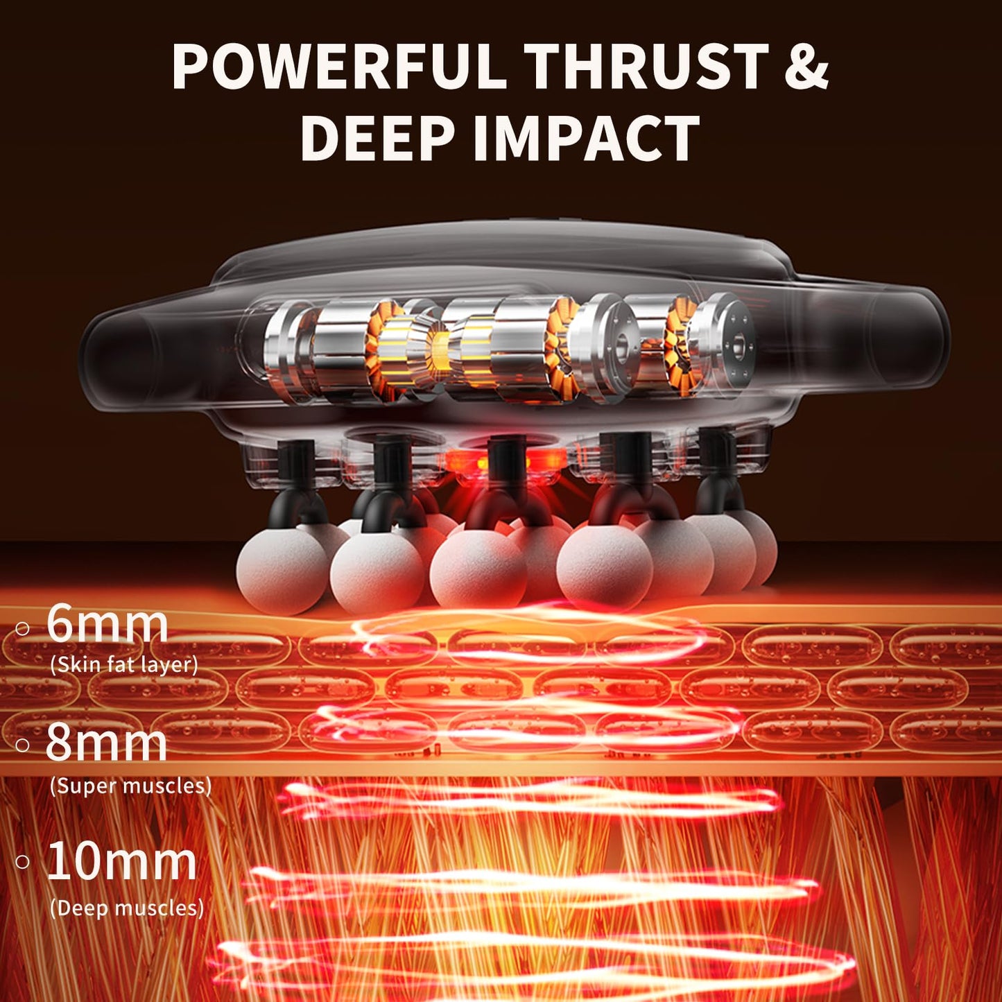 VTT 16-Head Massage Gun Set, Deep Tissue Percussion Massager with 3 Modes & 30 Intensities,Quiet Muscle Massage Gun for Back,Shoulders, Legs, Foot, Body Muscle Pain Relief