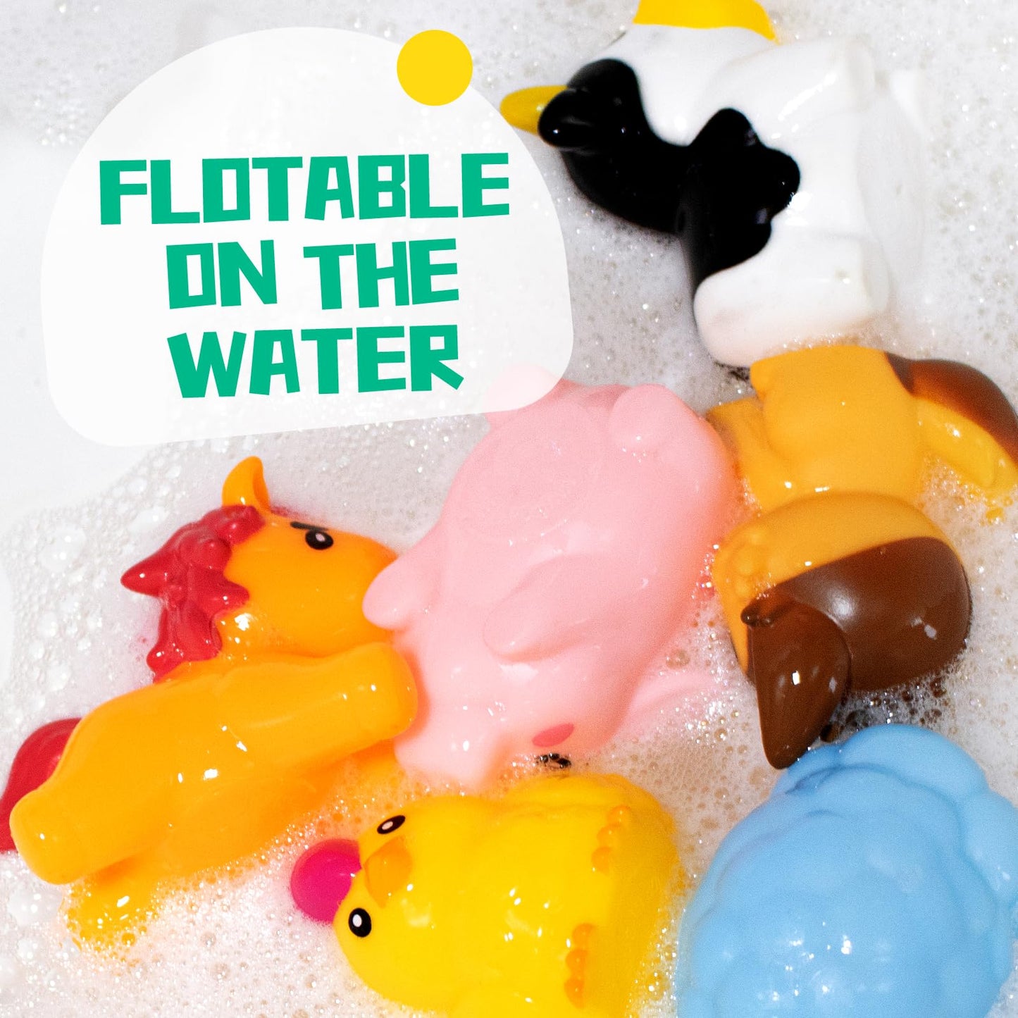 Hely Cancy Baby Bath Toys - No Hole Bath Toys for Kids, Bath Tub Shower Toys for Newborn Baby