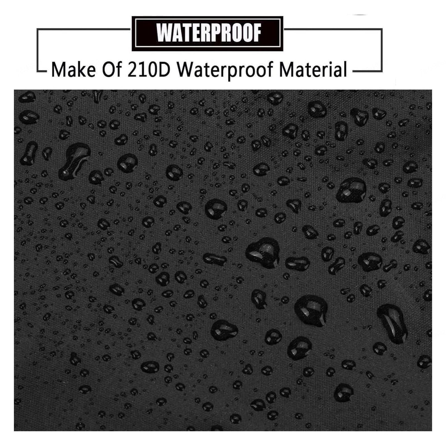 HFKJway 210D Oxford Travel Trailer Cover - Foldable, Easy to Clean Class C Rv Utility Cover, Black - 13m×3m