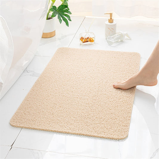 Secure Mat, Non-Slip Bathtub Mat, The Ultimate Non-Slip Bath Mat, Shower Mat Floor Mat for Tub, Shower, Bathroom (Color : Beige, Size : 40x80cm(15.75"x31.50"))