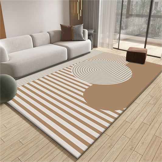 Minimalist Style Carpet, Household Carpet Whole, Easy to take Care of The Sofa Blanket, Suitable for Bedroom Living Room Office and Other Places(Minimalist-02,160X230cm)