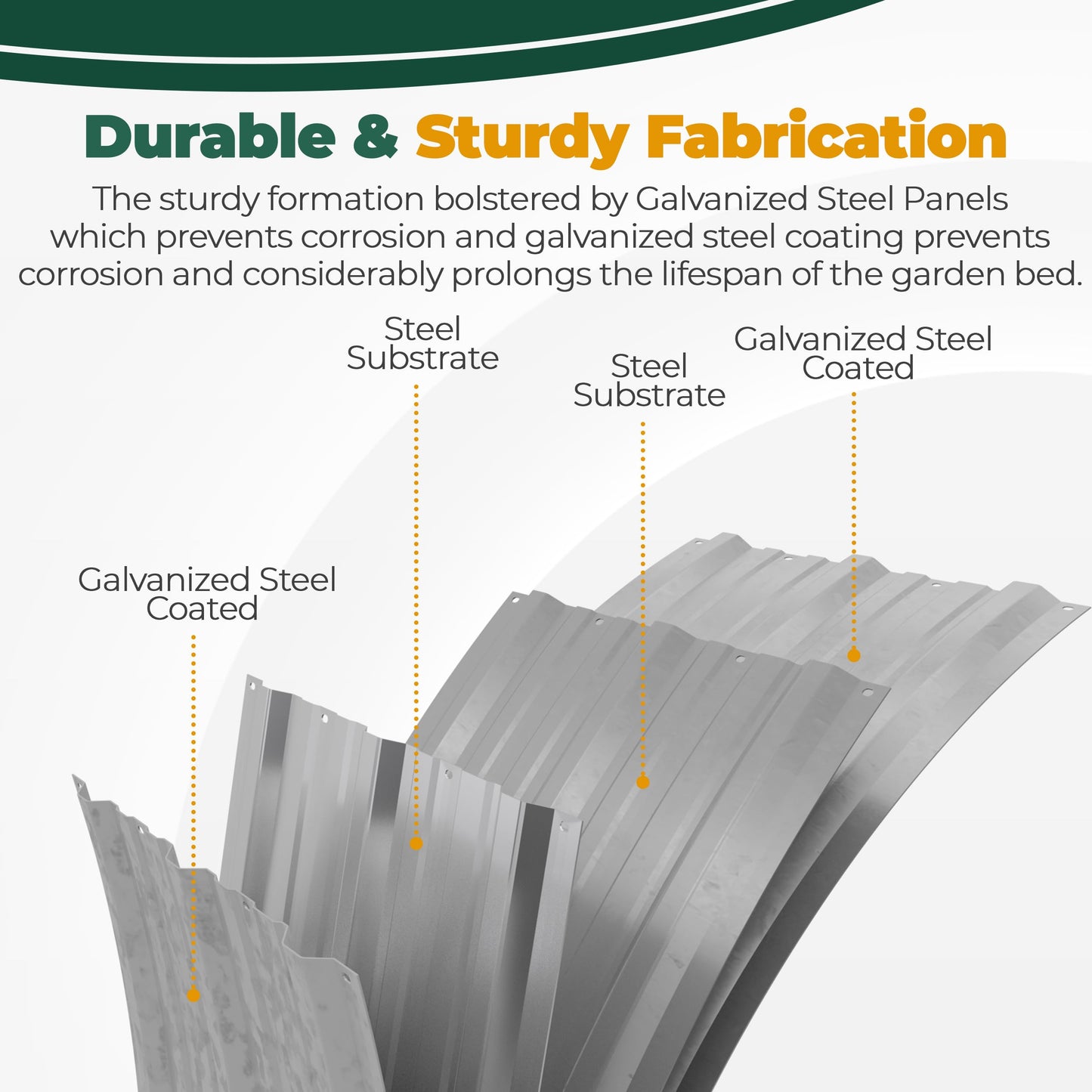 Utopia Home Galvanized Raised Garden Bed Kit 2x2x1 Ft, Planter Box Round Raised Garden Beds Outdoor, Easy Assembly Metal Raised Bed for Gardening Vegetables, Fruits, Flowers, Pack of 1, Silver