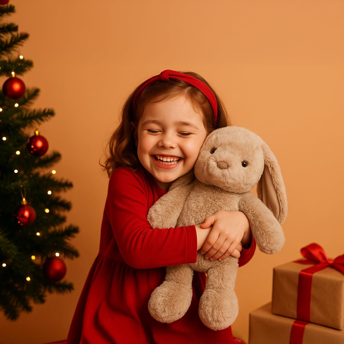 WEIGEDU Bunny Rabbit Stuffed Animals Plush Toys for Kids Girls Boys Baby Birthday Bedtime Gift, 17.7 inches