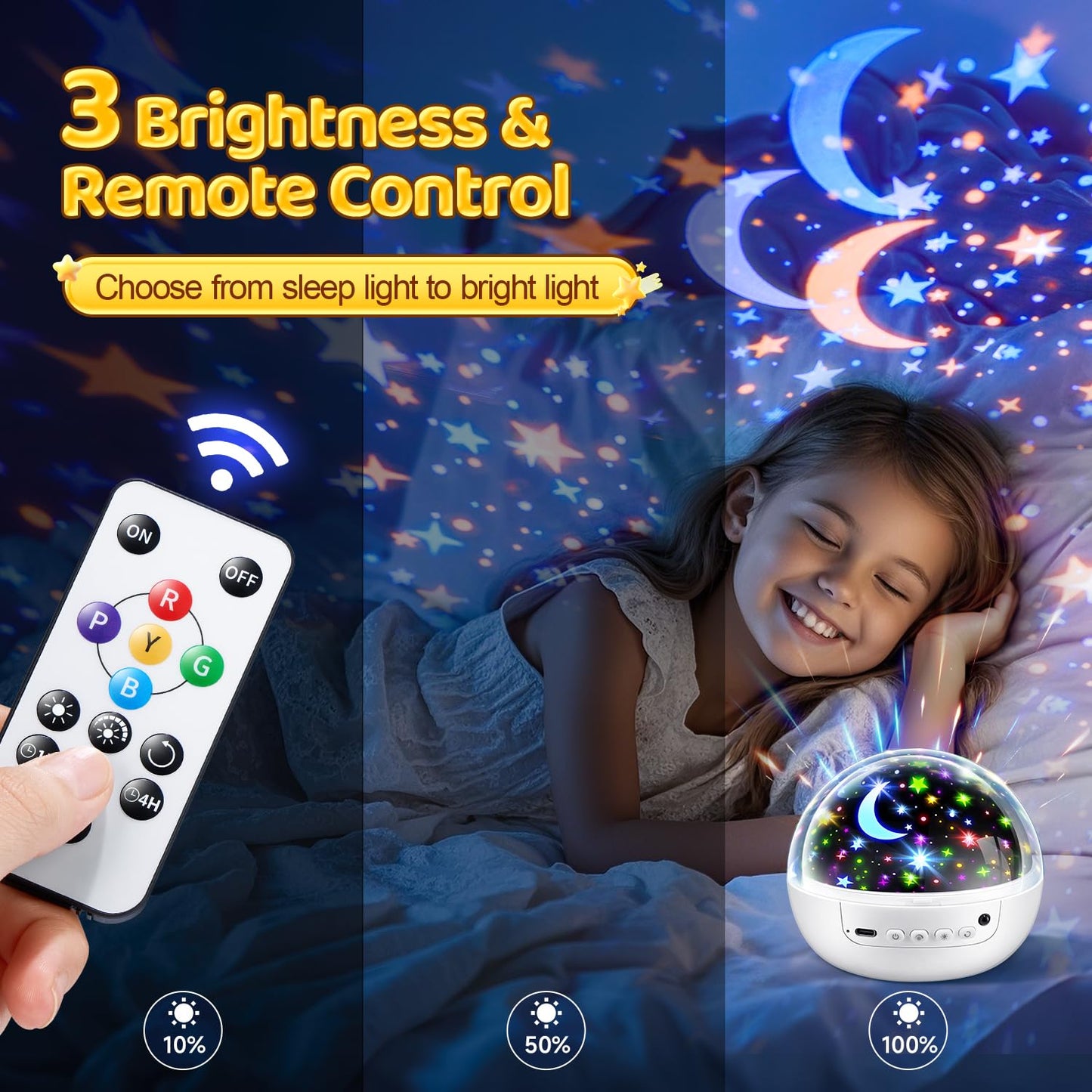 Staryou Dinosaur Toys for Kids 2-7, 【Remote+3 Films+93 Effects】 Dinosaur Toys for Kids 3-5, 【3 Timer+5 Brightness】 Baby Sensory Toys, Toddler Sensory Toy, Dinos Toys, 3 Year Boy Birthday Gifts