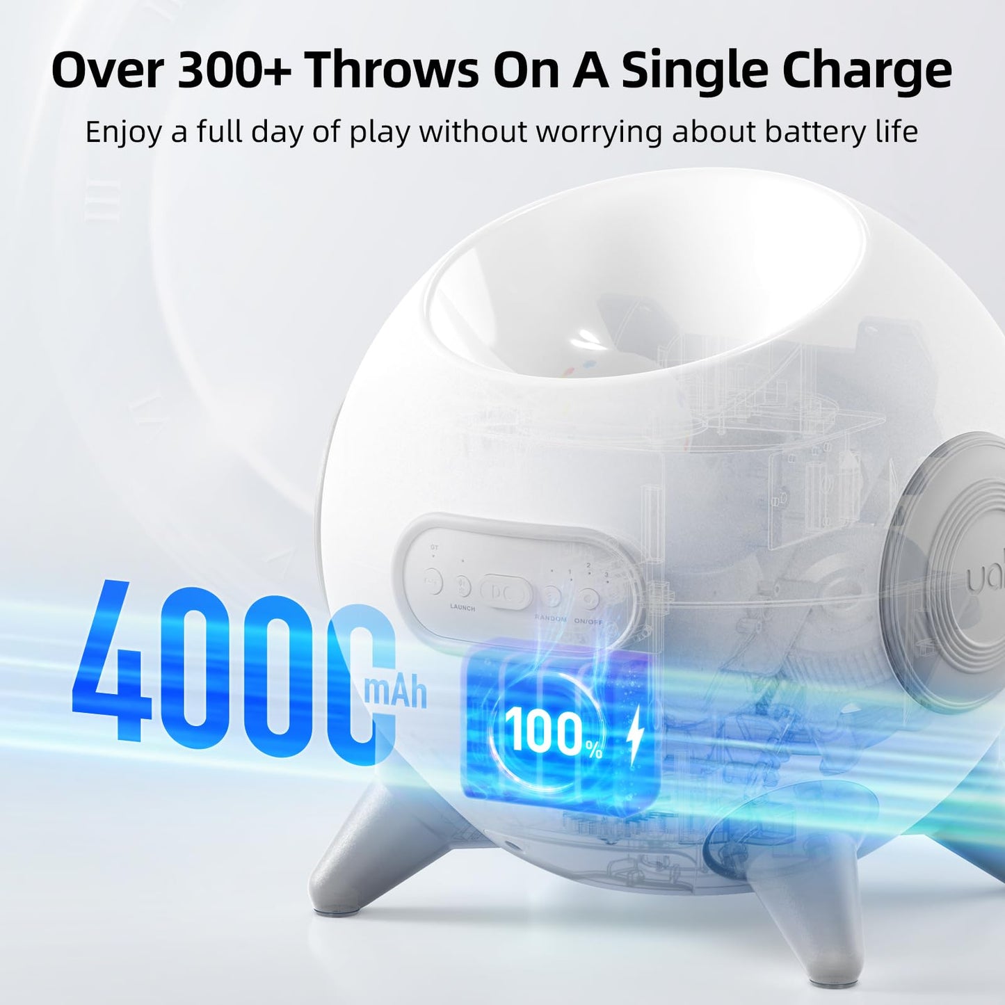 uahpet Automatic Ball Launcher+Automatic Foaming Pet Brush